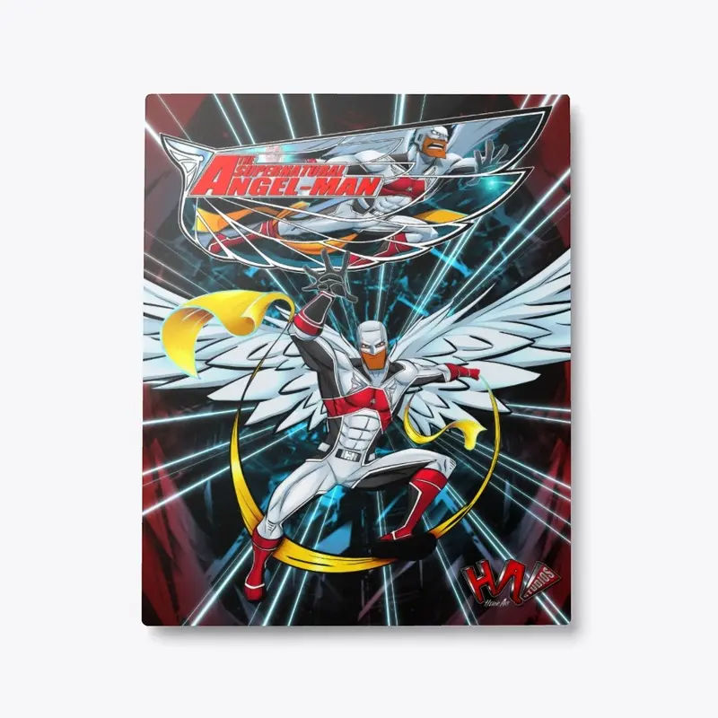 Exclusive Angel-Man Metal Print Cover